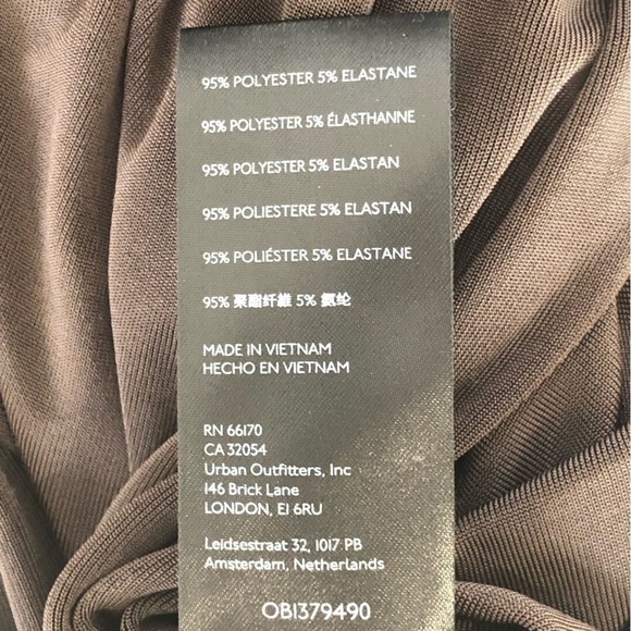 Free People Maxi Skirt Sheer brown. Exposed seams. Elastic waistband - Picture 9 of 10